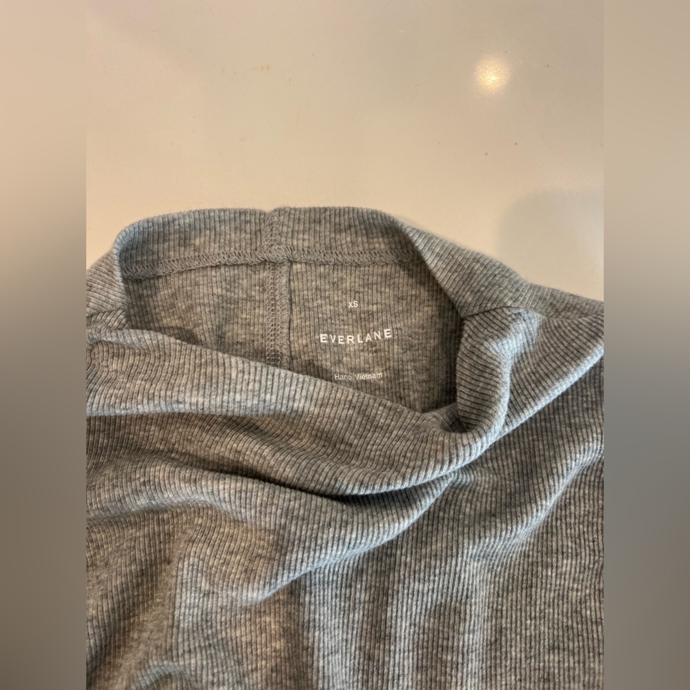 Everlane Gray Turtleneck Sweater Soft Knit